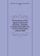 Proceedings of the Agassiz memorial meeting : Monday evening, December 22, 1873, at Mercantile Library Hall, California Academy of Sciences (San Francisco, Calif.) 
