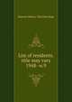 List of residents. title may vary. 1948- w.9, Boston (Mass.). Election Dept 