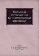 Historical introduction to mathematical literature, Miller, G. A. (George Abram), 1863-1951 
