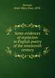 Some evidences of mysticism in English poetry of the nineteenth century, Neenan, Sister Mary Pius, 1878- 