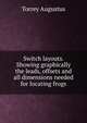 Switch layouts. Showing graphically the leads, offsets and all dimensions needed for locating frogs, Torrey Augustus 