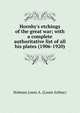Hornby's etchings of the great war; with a complete authoritative list of all his plates (1906-1920), Holman Louis A. (Louis Arthur) 