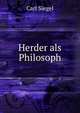 Herder als Philosoph, Carl Siegel 