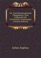 Alt- Und Mittelenglisches Ubungsbuch: Zum Gebrauche bei Universitats-Vorlesungen (German Edition), Julius Zupitza 