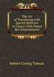 The Art of Translating with Special Refernce to Cauer's Dide Kunst des Ueberssetzens, Hebert Cusing Tolman 
