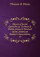 Digest of Legal Opinions of Thomas B. Paton, General Counsel of the American Bankers Association, 19, Thomas B. Paton 