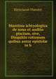 Mantissa ichtyologica de sono et auditu piscium, sive, Disquitio rationum quibus autor epistol? in b, Klein Jacob Theodor 