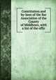 Constitution and by-laws of the Bar Association of the County of Middlesex, with a list of the offic, 