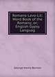 Romano Lavo-Lil: Word Book of the Romany; or; English Gypsy Languag, George Henry Borrow 