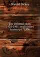 The Oriental Mine, 1938-1991: oral history transcript / 1996, Donald Dickey 
