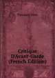Critique D'Avant-Garde (French Edition), Theodore Duret 
