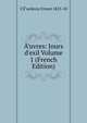 ?’uvres: Jours d'exil Volume 1 (French Edition), CA"urderoy Ernest 1825-18 