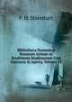 Bibliotheca Domestica Bonarum Artium Ac Eruditionis Studiosorum Usui Instructa & Aperta, Volume 11, F. H. Mannhart 