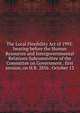 The Local Flexibility Act of 1993: hearing before the Human Resources and Intergovernmental Relations Subcommittee of the Committee on Government . first session, on H.R. 2856 . October 13, 