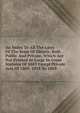 An Index To All The Laws Of The State Of Illinois, Both Public And Private, Which Are Not Printed At Large In Gross' Statutes Of 1869 Except Private Acts Of 1869: 1818 To 1869, 