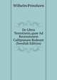 De Libris Terentianis,quae Ad Recensionem Callipianam Redeunt (Swedish Edition), Wilhelm Prinzhorn 