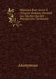 M?moires Pour Servir ? L'histoire Romaine Pendant Les 126 Ans Qui Ont Pr?c?d? L'?re Chr?tienne ., Heinrich Kretschmayr 