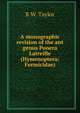 A monographic revision of the ant genus Ponera Latreille (Hymenoptera: Formicidae)., R W. Taylor 