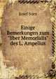 Einige Bemerkungen zum"liber Memorialis" des L. Ampelius, Josef Sorn 