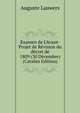 Examen de L'Avant-Projet de R?vision du d?cret de 1809 (30 D?cembre) (Catalan Edition), Auguste Lauwers 