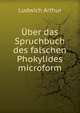 Uber das Spruchbuch des falschen Phokylides microform, Ludwich Arthur 