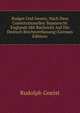 Budget Und Gesetz, Nach Dem Constitutionellen Staatsrecht Englands Mit Rucksicht Auf Die Deutsch Reichsverfassung (German Edition), Rudolph Gneist 