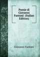 Poesie di Giovanni Fantoni (Italian Edition), Giovanni Fantoni 