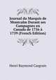 Journal du Marquis de Montcalm Durant ses Campagnes en Canada de 1756 a 1759 (French Edition), Henri Raymond Casgrain 