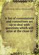 A list of commissions and committees set up to deal with questions which will arise at the close of, Great Britain. Ministry of Reconstruction 