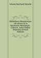 Bibliotheca Menckeniana . Ab Ottone Et Jo. Burchardo Menckeniis . Collecta . Justo Ordine Disposita (French Edition), Johann Burchard Mencke 