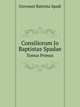 Consiliorum Jo. Baptistae Spadae . (Italian Edition), Giovanni Battista Spadi 