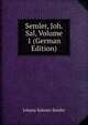 Semler, Joh. Sal, Volume 1 (German Edition), Johann Salomo Semler 