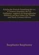 Katalog der Portrait-Sammlung der k.u.k. General-Intendanz der k.k. Hoftheater: zugleich ein biographisches Hilfsbuch auf dem Gebiet von Theater und Musik (German Edition), Burgtheater Burgtheater 