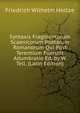 Syntaxis Fragmentorum Scaenicorum Poetarum Romanorum Qui Post Terentium Fuerunt Adumbratio Ed. by W. Tell. (Latin Edition), Friedrich Wilhelm Holtze 