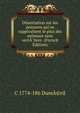 Dissertation sur les poissons qui se rapprochent le plus des animaux sans vertA?bres (French Edition), C 1774-186 DumA©ril 