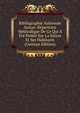 Bibliographie Nationale Suisse: Repertoire Methodique De Ce Qui A Ete Publie Sur La Suisse Et Ses Habitants (German Edition), 