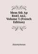 Mem Stk Ap R445 A62, Volume 3 (French Edition), Heinrich Kretschmayr 