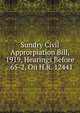 Sundry Civil Approrpiation Bill, 1919, Hearings Before . 65-2, On H.R. 12441, 