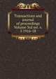 Transactions and journal of proceedings Volume 3rd ser. v. 5 1916-18, 