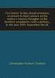Five letters to the critical reviewers, in answer to their censure on the author's Cursory thoughts on Rd. Brothers' prophecies: with a preface, . in the year 1589, September the 2d,, Christopher Frederic Triebner 