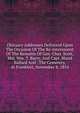 Obituary Addresses Delivered Upon The Occasion Of The Re-internment Of The Remains Of Gen. Chas. Scott, Maj. Wm. T. Barry, And Capt. Bland Ballard And . The Cemetery, At Frankfort, November 8, 1854, 