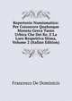 Repertorio Numismatico: Per Conoscere Qualunque Moneta Greca Tanto Urbica Che Dei Re, E La Loro Respettiva Stima, Volume 2 (Italian Edition), Francesco De Dominicis 