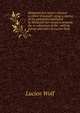 Menasseh ben Israel's mission to Oliver Cromwell: being a reprint of the pamphlets published by Menasseh ben Israel to promote the re-admission of the . with an introd. and notes by Lucien Wolf, Lucien Wolf 