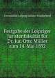 Festgabe der Leipziger Juristenfakultat fur Dr. Jur. Otto Muller zum 14. Mai 1892, Universitat Leipzig Juriste Windscheid 