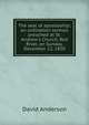 The seal of apostleship; an ordination sermon preached at St. Andrew's Church, Red River, on Sunday, December 22, 1850, David Anderson 