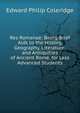 Res Romanae: Being Brief Aids to the History, Geography, Literature, and Antiquities of Ancient Rome, for Less Advanced Students, Edward Philip Coleridge 