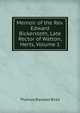 Memoir of the Rev. Edward Bickersteth, Late Rector of Watton, Herts, Volume 1, Thomas Rawson Birks 