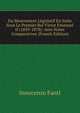 Du Mouvement Legislatif En Italie Sous Le Premier Roi Victor Emanuel II (1859-1878): Avec Notes Comparatives (French Edition), Innocenzo Fanti 