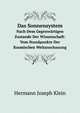 Das Sonnensystem. Nach Dem Gegenwrtigen Zustande Der Wissenschaft: Vom Standpunkte Der Kosmischen Weltanschauung, Hermann Joseph Klein 