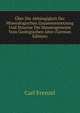 Uber Die Abhangigkeit Der Mineralogischen Zusammensetzung Und Structur Die Massengesteine Vom Geologischen Alter (German Edition), Carl Frenzel 